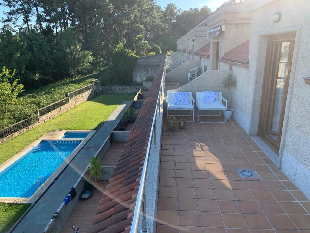 "Sanxenxo Holidays" Atico Con Garaje, Barbacoa Y Piscina A 5 Min Del Centro Exteriér fotografie